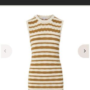 Veronica-beard Women's striped crochet Dress size Large